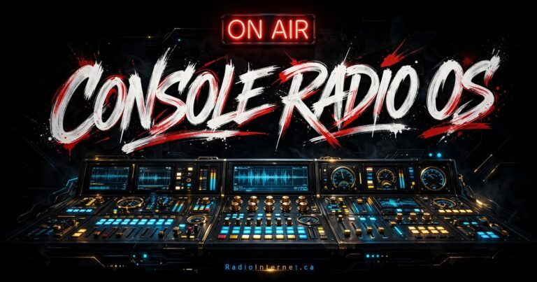 La Console Radio OS : Builder, Programmation, Régie — tes trois pupitres
