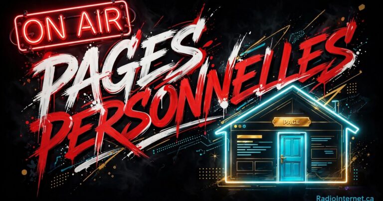Ta page personnelle : radiointernet.ca/ton-nom t’attend