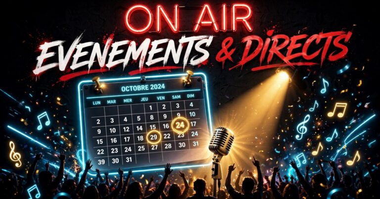 Événements & directs : le calendrier des rendez-vous du site