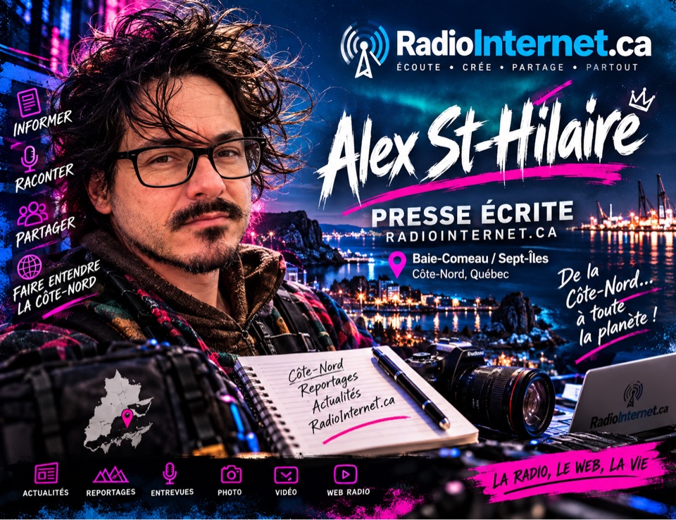 Affiche officielle d'Alexandre St-Hilaire, presse écrite, Côte-Nord