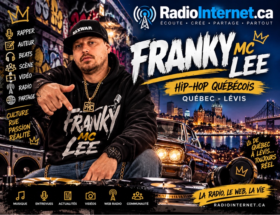 Affiche officielle de Franky MC Lee, hip-hop québécois, Québec–Lévis