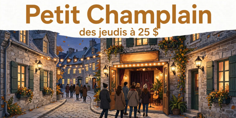 Julie découvre — Théâtre Petit Champlain : des jeudis à 25 $, au cœur du Vieux-Québec