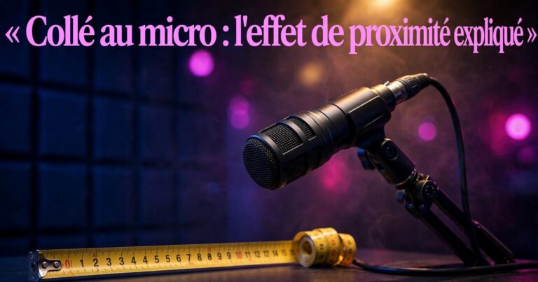 Collé au micro, voix de tonne : l’effet de proximité expliqué