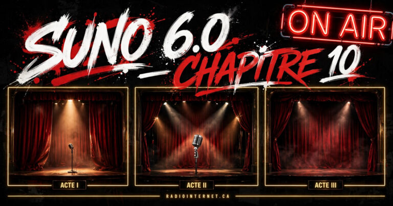 Suno 6.0 — Chapitre 10 : Construire une chanson en trois actes