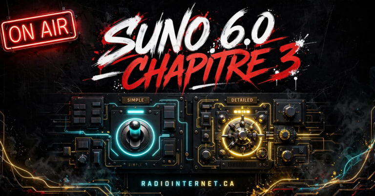 Suno 6.0 — Chapitre 3 : Simple Mode et Custom Mode